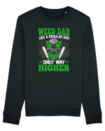 Weed dad like a regular dad only way higher Bluză mânecă lungă Unisex Rise