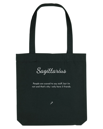 sagittarius people are scared... Black