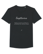 sagittarius people are scared... Tricou mânecă scurtă guler larg Bărbat Skater