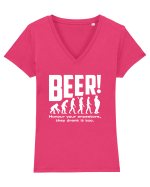 BEER Tricou mânecă scurtă guler V Damă Evoker