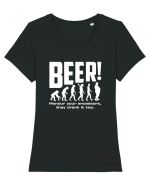 BEER Tricou mânecă scurtă guler larg fitted Damă Expresser