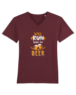 I run faster for Beer Tricou mânecă scurtă guler V Bărbat Presenter