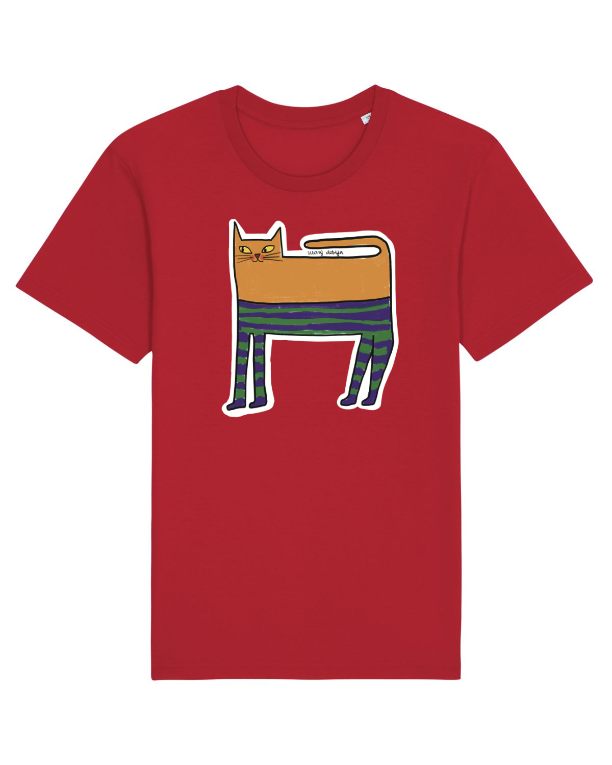 Tricou mânecă scurtă Unisex Rocker Red