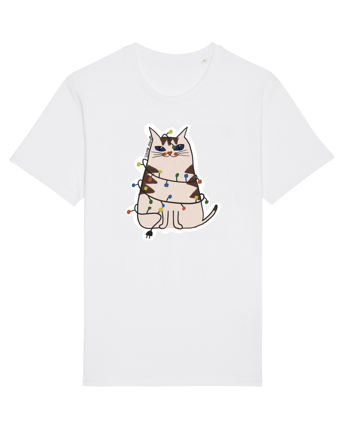 Tricou mânecă scurtă Unisex Rocker White