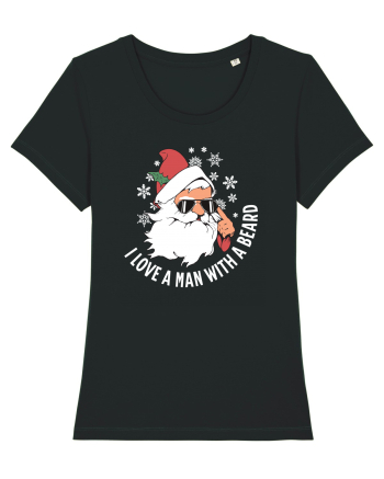 amuzant de Craciun - I love a man with a beard  Black