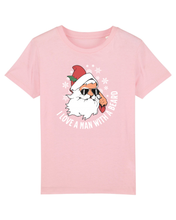 amuzant de Craciun - I love a man with a beard  Cotton Pink