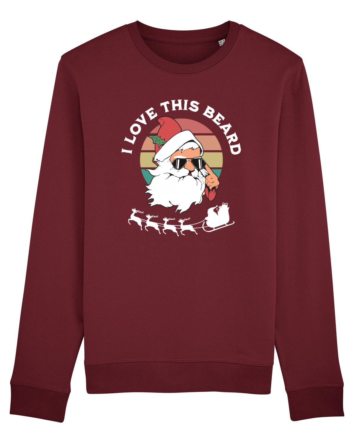 Bluză mânecă lungă Unisex Rise Burgundy