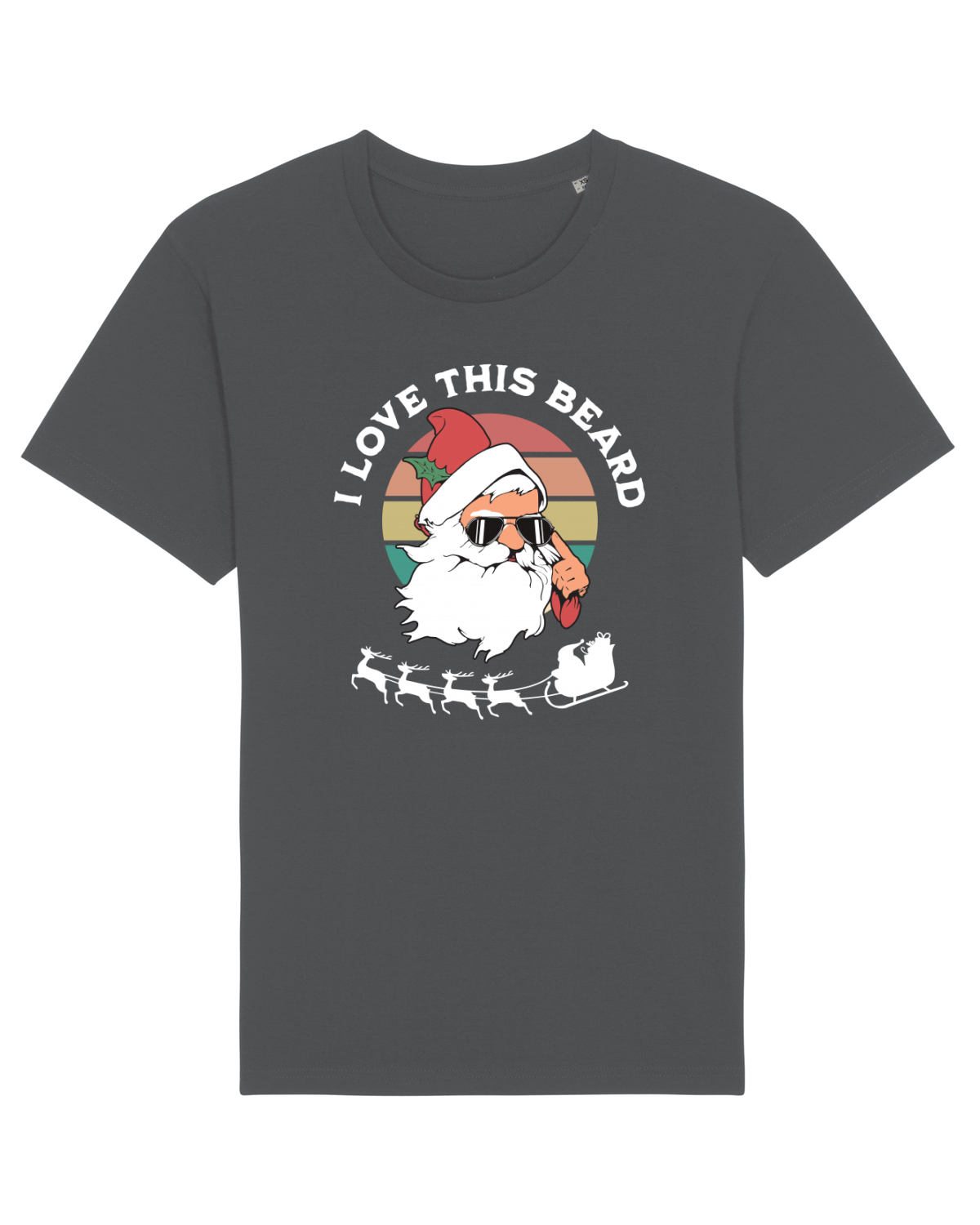 Tricou mânecă scurtă Unisex Rocker Anthracite