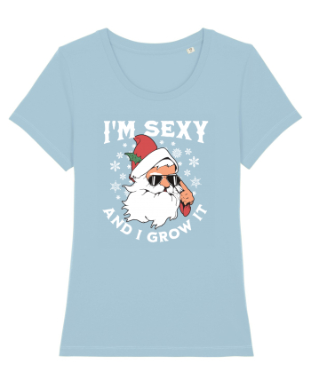 amuzant de Craciun - I'm sexy and I grow it  Sky Blue