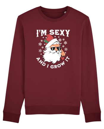 amuzant de Craciun - I'm sexy and I grow it  Burgundy