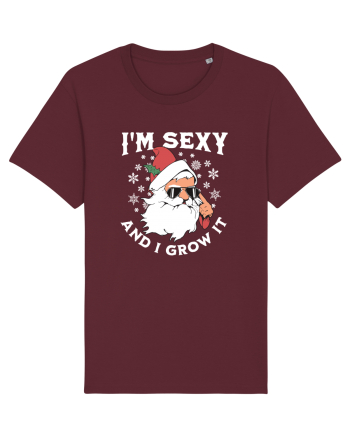 amuzant de Craciun - I'm sexy and I grow it  Burgundy