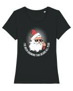 amuzant de Craciun - I've been growing this beard all year  Tricou mânecă scurtă guler larg fitted Damă Expresser