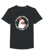 amuzant de Craciun - Let it grow  Tricou mânecă scurtă guler larg Bărbat Skater