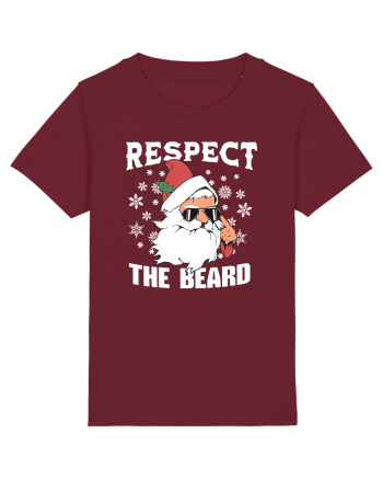 amuzant de Craciun - Respect the beard  Burgundy