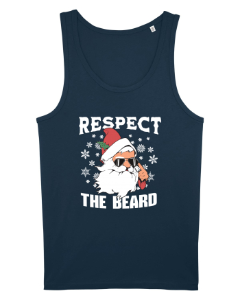 amuzant de Craciun - Respect the beard  Navy