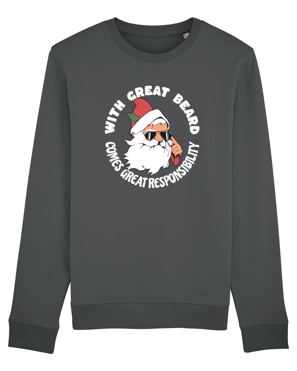 Bluză mânecă lungă Unisex Rise Anthracite