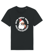 amuzant de Craciun - With great beard comes great responsibility  Tricou mânecă scurtă Unisex Rocker