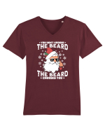 amuzant de Craciun - You do not choose the beard  Tricou mânecă scurtă guler V Bărbat Presenter