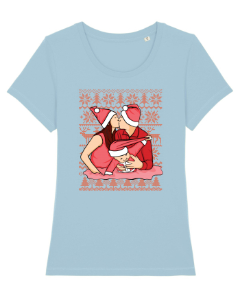 pentru Craciun in familie - Christmas kiss Sky Blue