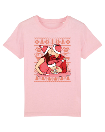 pentru Craciun in familie - Christmas kiss Cotton Pink