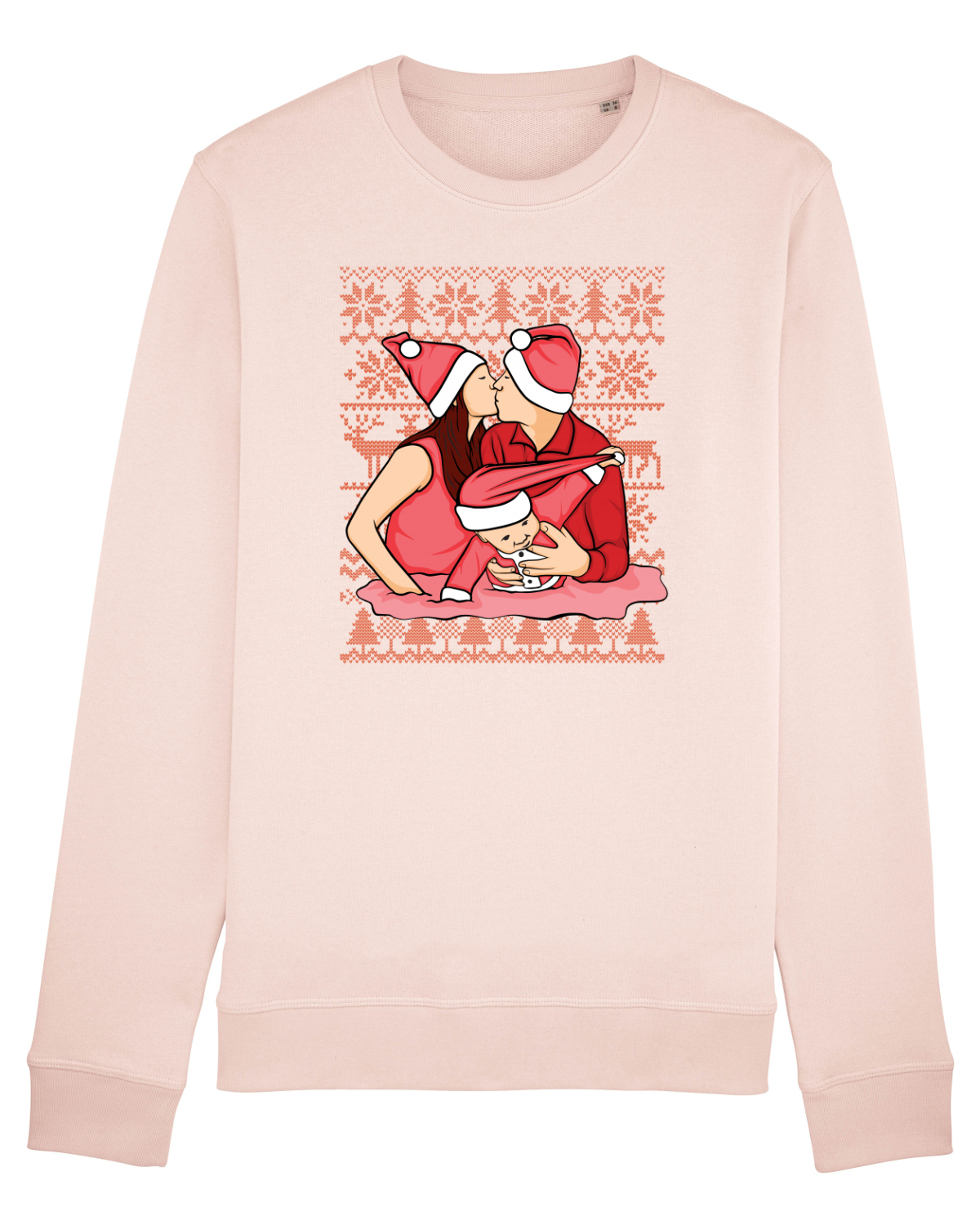 Bluză mânecă lungă Unisex Rise Candy Pink