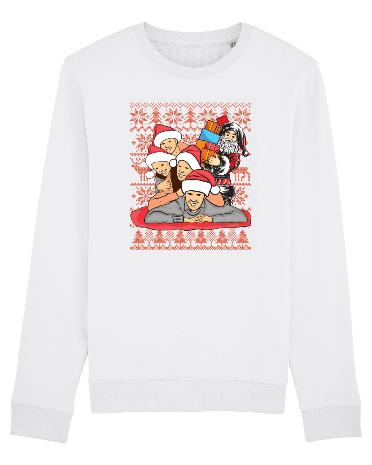 Bluză mânecă lungă Unisex Rise White