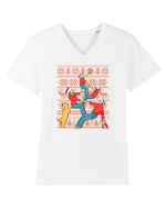pentru Craciun in familie - Christmas together Tricou mânecă scurtă guler V Bărbat Presenter