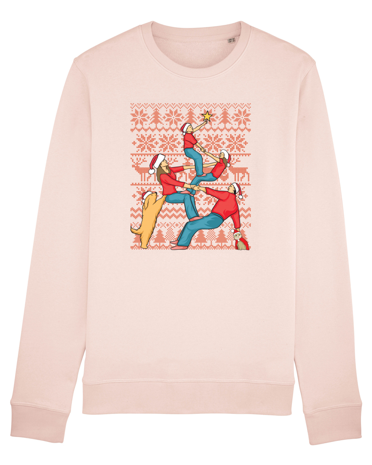 Bluză mânecă lungă Unisex Rise Candy Pink