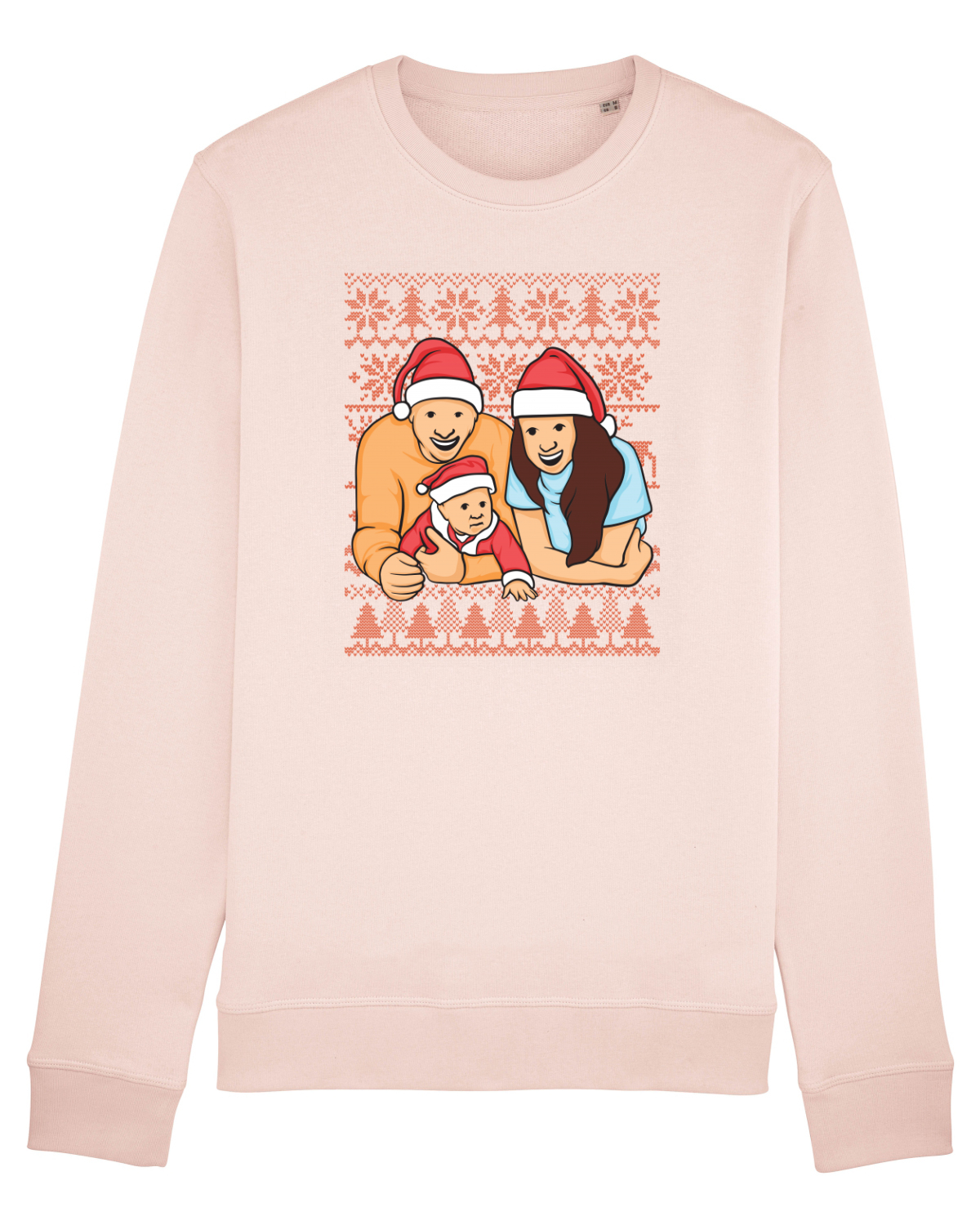 Bluză mânecă lungă Unisex Rise Candy Pink