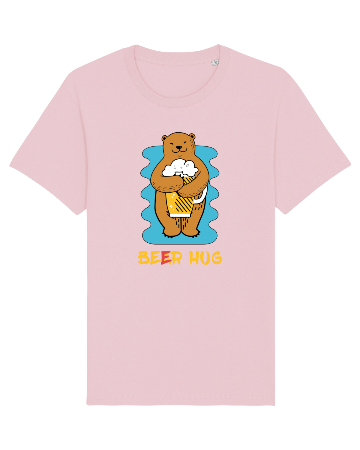 Tricou mânecă scurtă Unisex Rocker Cotton Pink