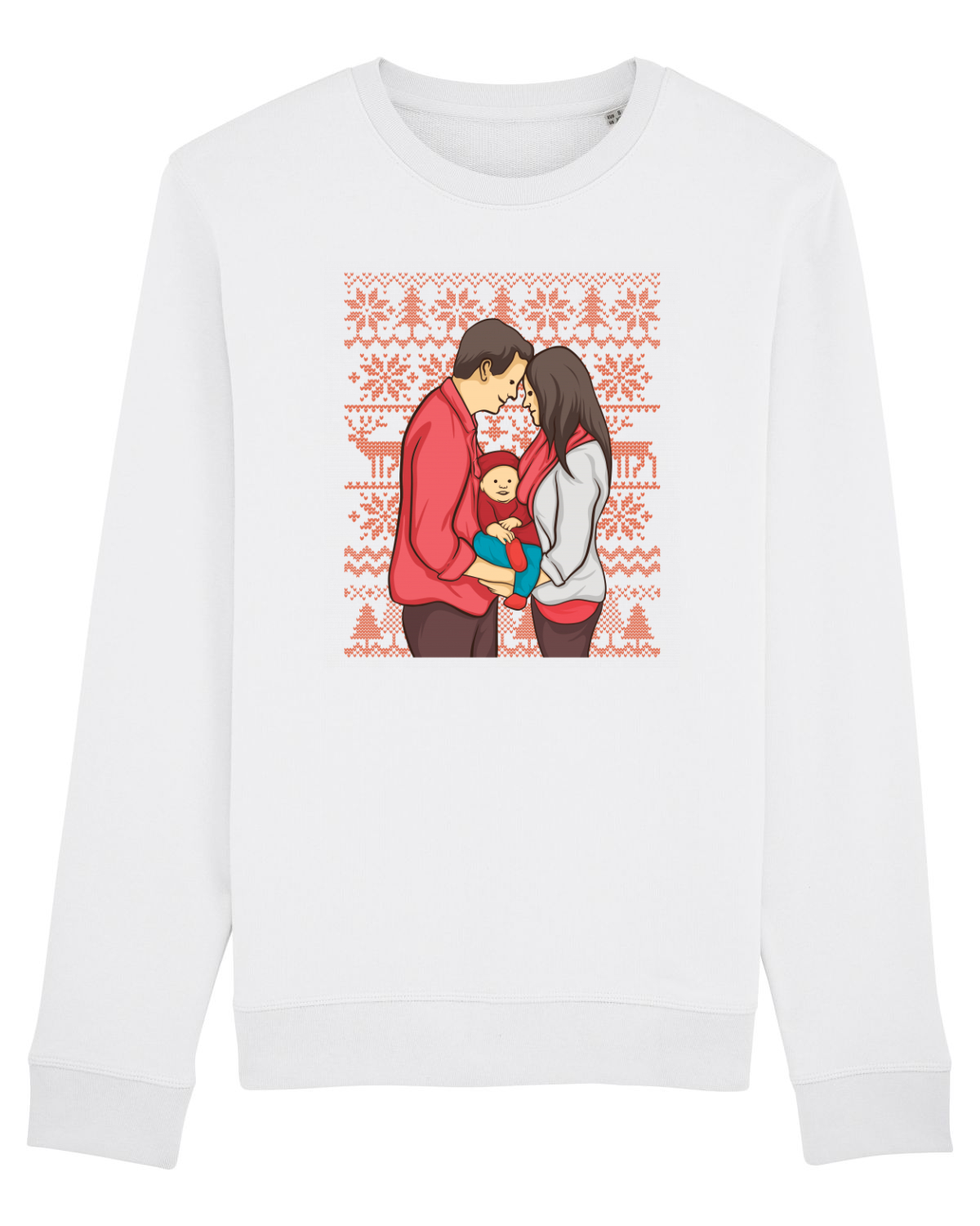 Bluză mânecă lungă Unisex Rise White