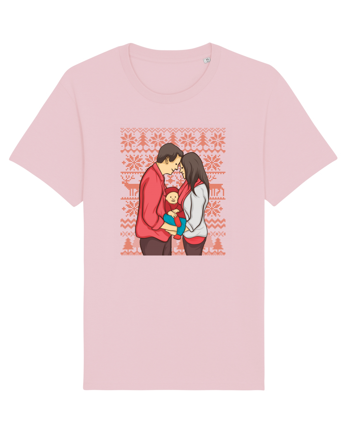 Tricou mânecă scurtă Unisex Rocker Cotton Pink