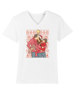 pentru Craciun in familie - Our silent night Tricou mânecă scurtă guler V Bărbat Presenter