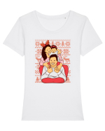 pentru Craciun in familie - Spirit of Christmas Tricou mânecă scurtă guler larg fitted Damă Expresser