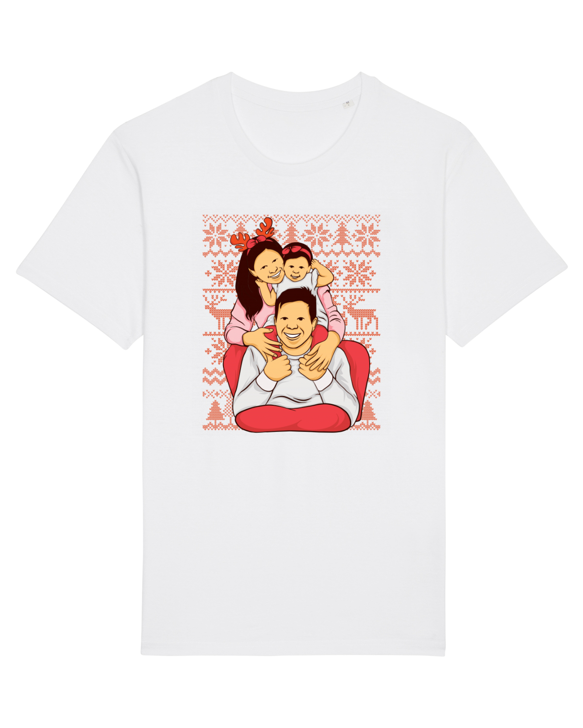 Tricou mânecă scurtă Unisex Rocker White