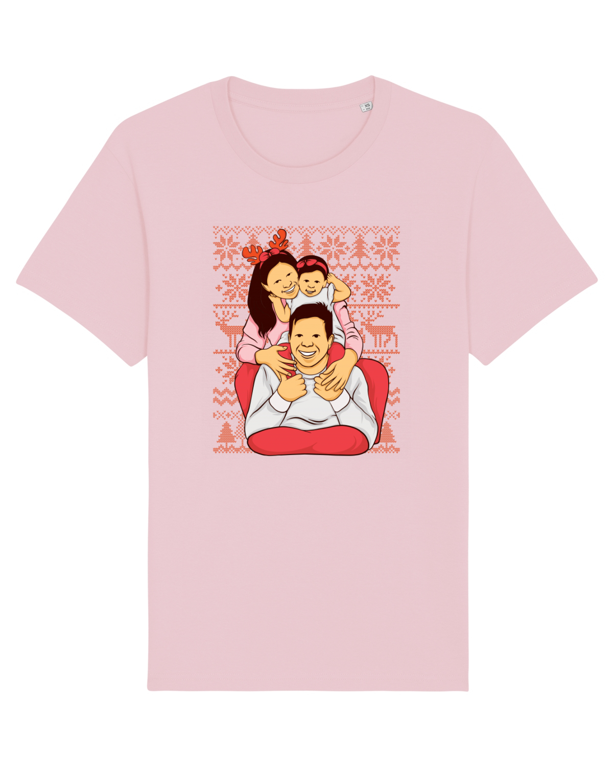 Tricou mânecă scurtă Unisex Rocker Cotton Pink
