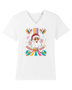 retro de Craciun - Christmas baby Tricou mânecă scurtă guler V Bărbat Presenter