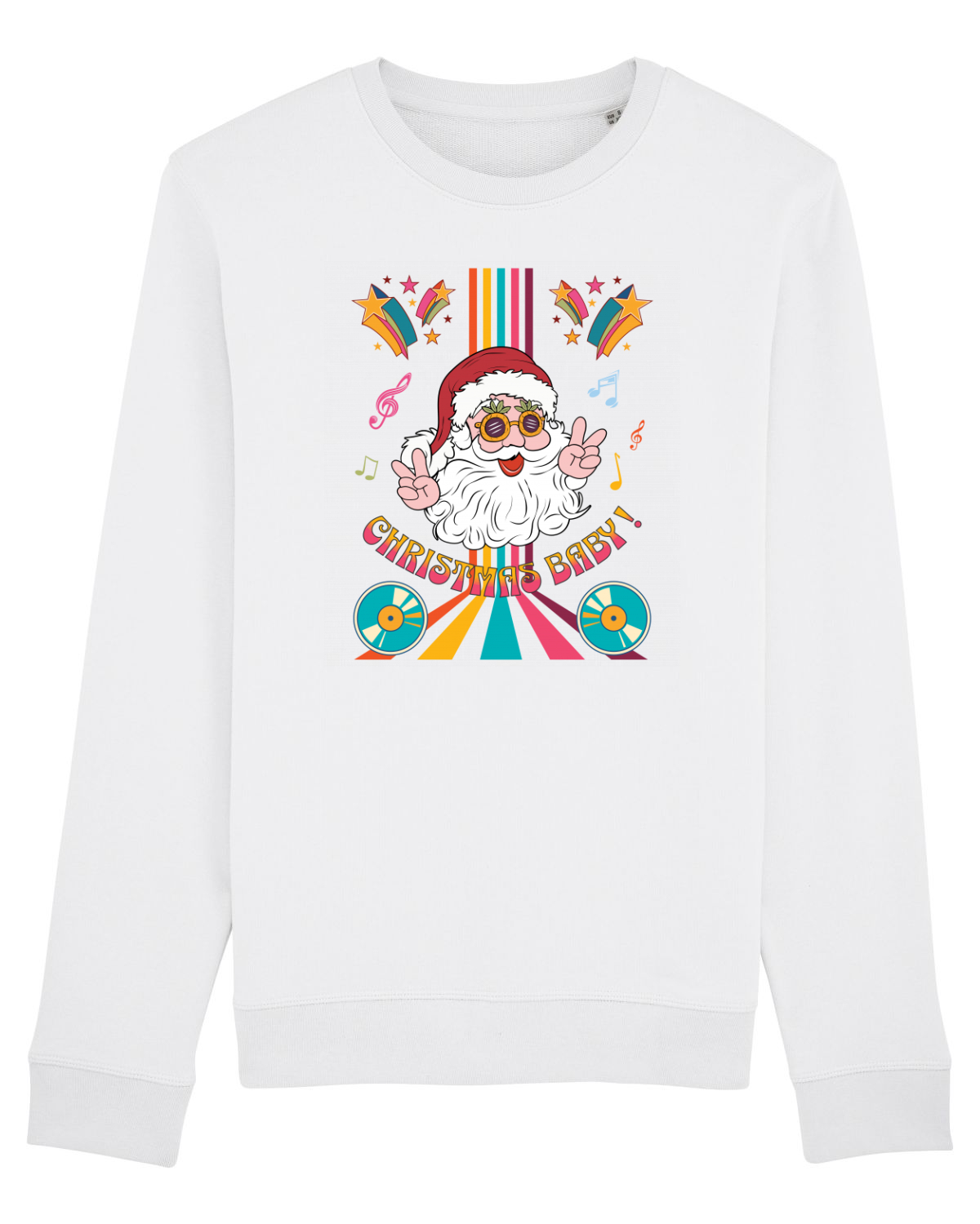 Bluză mânecă lungă Unisex Rise White