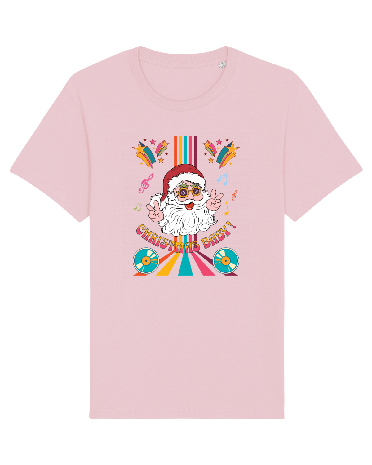 Tricou mânecă scurtă Unisex Rocker Cotton Pink