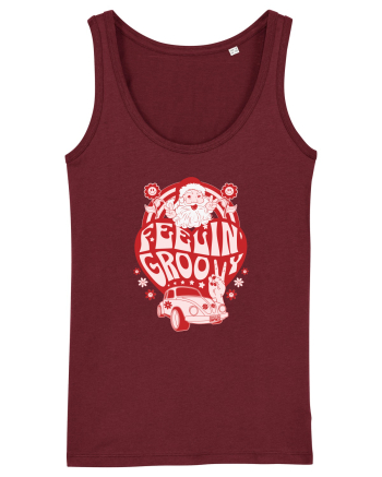 retro de Craciun - Feeling Groovy Burgundy