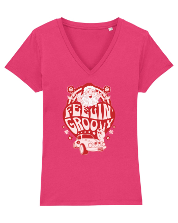 retro de Craciun - Feeling Groovy Raspberry