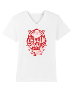 retro de Craciun - Feeling Groovy Tricou mânecă scurtă guler V Bărbat Presenter