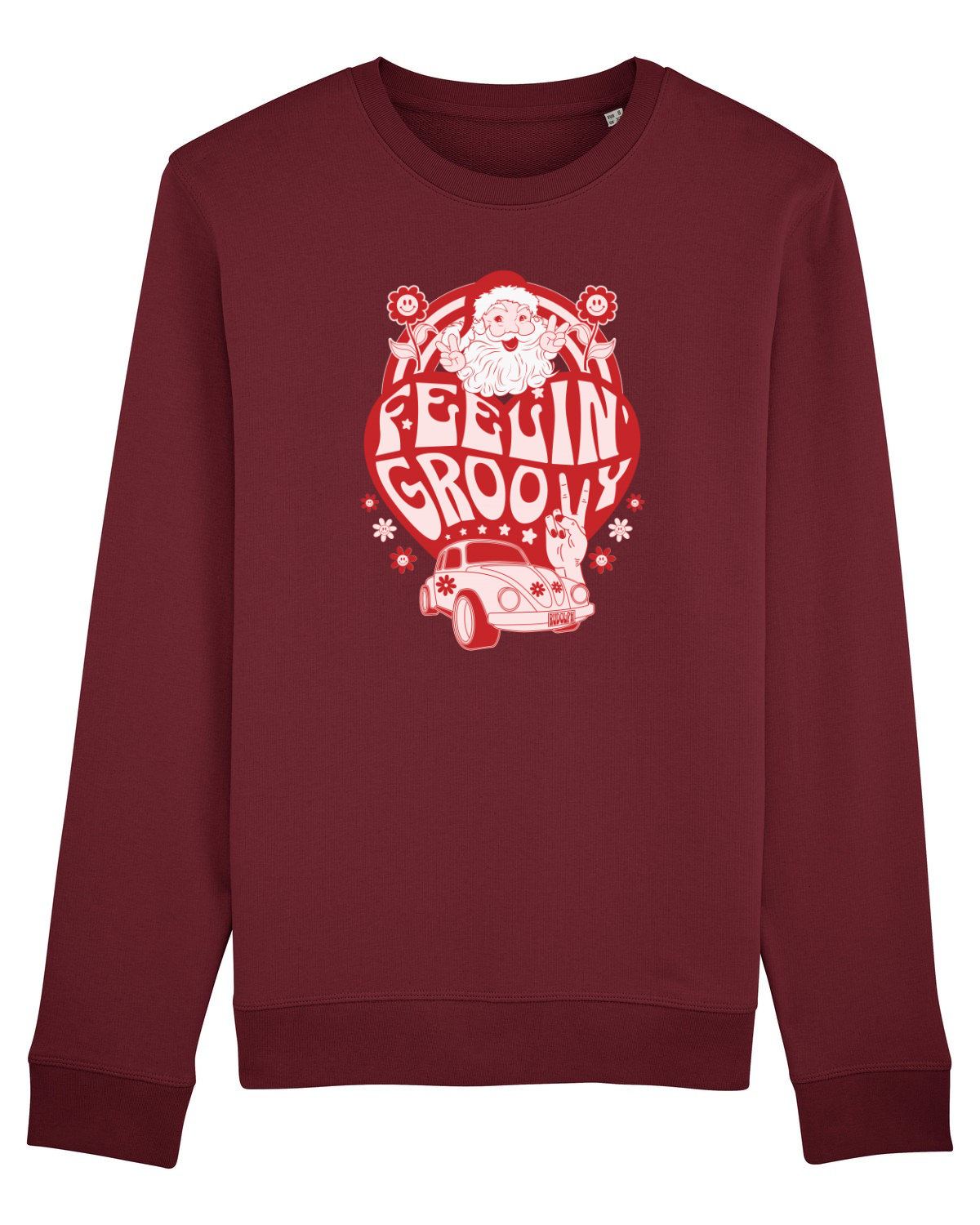 Bluză mânecă lungă Unisex Rise Burgundy