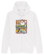 retro de Craciun - Groovy Christmas Hanorac cu fermoar Unisex Connector