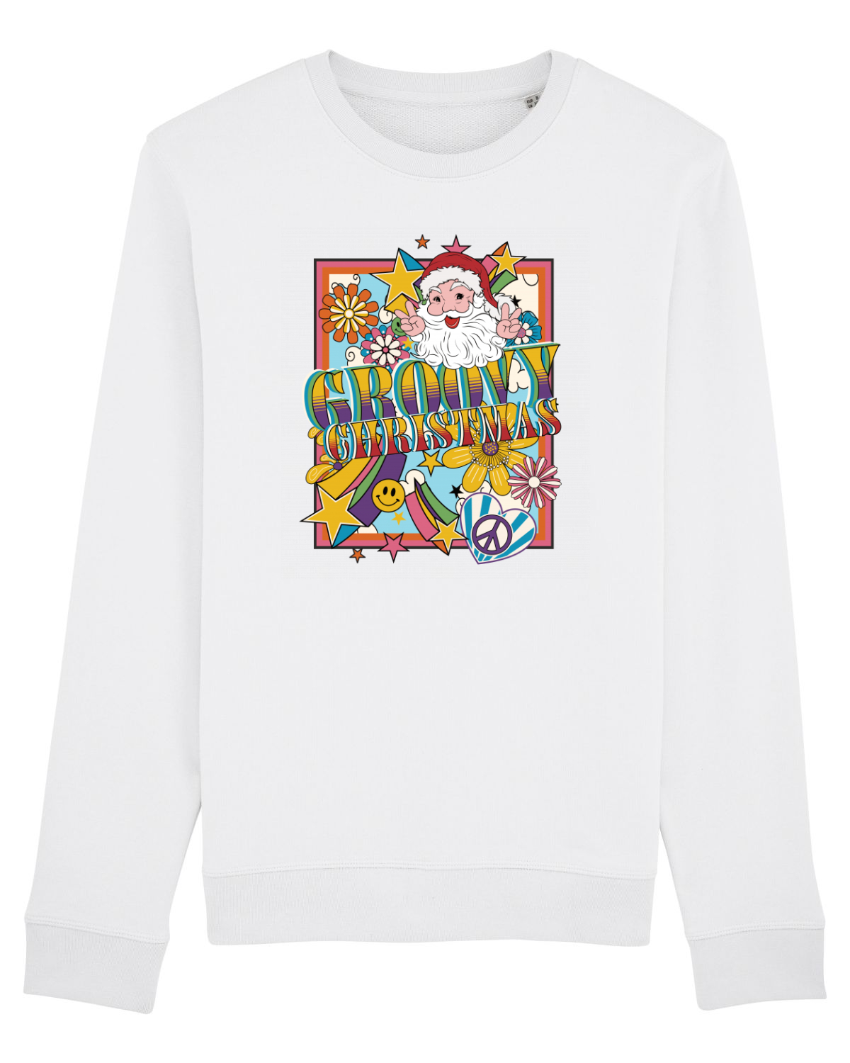 Bluză mânecă lungă Unisex Rise White