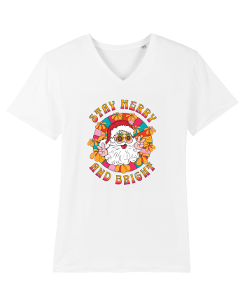 retro de Craciun - Stay merry and bright White