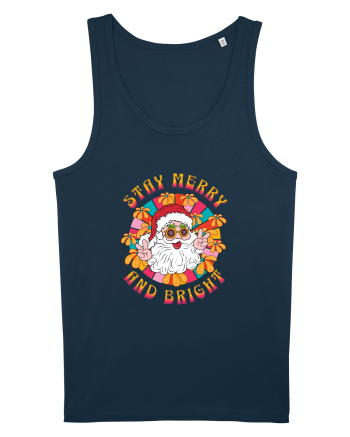 retro de Craciun - Stay merry and bright Navy
