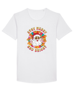 retro de Craciun - Stay merry and bright Tricou mânecă scurtă guler larg Bărbat Skater