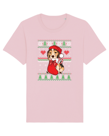 de Craciun cu caini - Beagle Cotton Pink