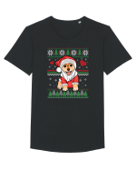 de Craciun cu caini - Corgi Tricou mânecă scurtă guler larg Bărbat Skater